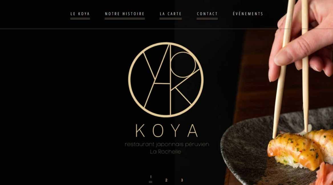 capture d'écran de le site web Koya